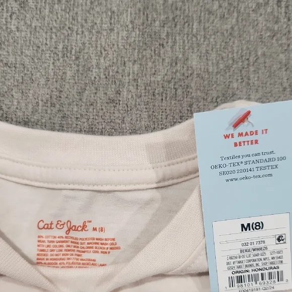 Cat & Jack Cream T-Shirt - Picture 2 of 2